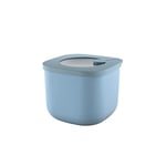 Guzzini - Kitchen Active Design, STORE&MORE, Grand récipient hermétique pour réfrigérateur/congélateur/micro-ondes (S) - Bleu clair, 12,2 x 12,2 x h9,8 cm | 750cc - 170701189