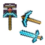 Mattel Minecraft Épée/Pioche jouet transformable pour enfant, accessoire pour jeu de rôle FCW14