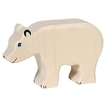 HOLZTIGER - 80207 - FIGURINE - OURS POLAIRE, MANGEANT