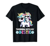 Unicorn Friends Twinning With My Bestie Spirit Week Girls T-Shirt