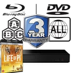 Panasonic Blu-ray Player DP-UB159 All Zone Code Free MultiRegion 4K & Life of PI