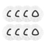 8 Pack Mop Replacement Heads Easy to Clean and Durable Microfiber Spin Mop5169