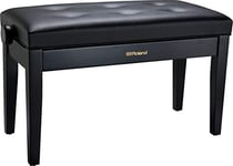 Roland Duet Size Piano Bench In Satin Black with Vinyl Seat - Rpb-D300Bk