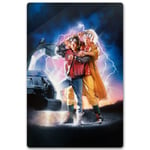 Zavvi Exclusive Limited Edition Back To The Future Part 2 Metal Poster - 40 X 60cm