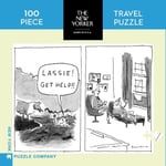 New York Puzzle Company - New Yorker Lassie Get Help Mini - 100 Piece Jigsaw Puz