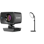 Elgato Pack Video Pro - Webcam 1080p60 en vraie Full HD, Panneau à LED professionnel de 1400 lumens avec contrôle par applicaction, pour streaming, gaming, télétravail, pour Mac, PC