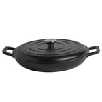 Cast Iron Shallow Casserole Dish 2.3 Litre