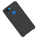 Silicone Case for Xiaomi Mi 8 Lite, Silicone Soft Phone Cover with Soft Microfiber Cloth Lining, Ultra-thin ShockProof Phone Case for Xiaomi Mi 8 Lite (Black)