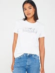 Levi's Batwing Western T-shirt - White, White, Size S, Women