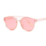 KBY-MM Oversized Cat Eye Sunglasses Women Men Transparent Gradient Sun Glasses Big Frame Vintage Eyewear Uv400 Glasses For Lady,Pink Polarized