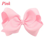 Baby Hair Clip Boutique Hairpin Big Bow-knot Pink