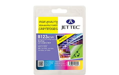 NonOEM Brother LC123 Ink Cartridges For DCP-J132W J152W J4110DW JETTEC B123 BCMY