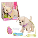 BABY Born Zapf Creation 835197 My Lucky Dog Electronic Plush Dog with Collar and Pendant, Lead, Bottle with Drinking Bowl and Bone