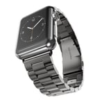 Apple Watch 4 - 44mm -  Stilren stållänk (Rostfritt Stål) Svart