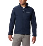 Columbia Men's Ascender Softshell Front-Zip Jacket Shell, Collegiate Navy, XL