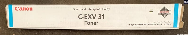 Genuine Canon C-EXV 31 Cyan Toner Cartridge IRC7055 IRC7065 2796B002 VAT Invoice
