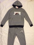 Nike Air Jordan Sport DNA HBR Men's Fleece Tracksuit Grey Size Large Rare BNWT