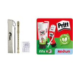 TIGER REC2-WH | Descant Recorder | Three Piece School Beginners Recorder & Pritt Glue Stick, Safe & Child-Friendly Craft Glue for Arts & Crafts Activities, Strong-Hold adhesive(Pack of 3)