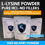 L-Lysine Powder 100g HCL Essential Amino Acid Protein Synthesis Supplement