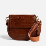 Ted Baker Darsila Croc-Embossed Satchel Bag