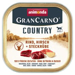 Ekonomipack: Animonda GranCarno Adult Country 44 x 150 g - Nötkött, hjort & kålrot