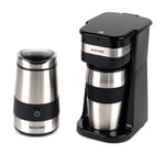 Salter COMBO-4773 Digital Coffee Maker to Go and Coffee & Spice Grinder