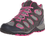 Merrell Hilltop Ventilator Mid Wtpf, Chaussures de sports extérieurs femme - Gris (Grey/Pink), 35 EU (3 UK)