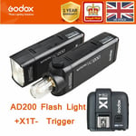 Godox AD200 200Ws GN60 HSS Flash Strobe 2.4G Wireless + X1T- N/S/C/O/F trigger