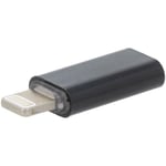 Adaptateur prise Lightning USB C Femelle noir Cablexpert - Noir
