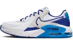 NIKE Men's AIR MAX EXCEE Sneaker, White/DEEP Royal Blue-Photo Blue, 6 UK