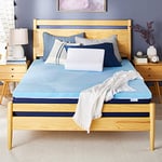 Sleep Innovations SureTemp SureTemp Surmatelas en Mousse à mémoire de Forme 5,1 cm Garantie limitée de 10 Ans. Fabriqué aux États-Unis. Queen