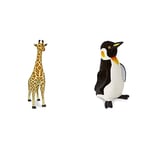 Melissa & Doug Giraffe - Plush | Soft Toy | Animal | All Ages | Gift for Boy or Girl & Penguin - Plush | Soft Toy | Animal | All Ages | Gift for Boy or Girl