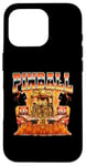Pinball Arcade Game Flames Style années 90 Bootleg Coque pour iPhone 16 Pro
