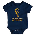 FIFA Official World Cup 2022 Logo Baby Grow, Baby's, Navy, 18 Months