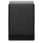 WOOLNUT Skinn-Etui for MacBook 15-tommer - Svart
