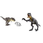 Jurassic World Stomp ‘N Escape Tyrannosaurus Rex Figure Camp Cretaceous Dinosaur Escape Toy with Stomping Movements & Slash ‘N Battle Scorpios Rex Action & Sound Dinosaur Figure