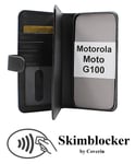 Skimblocker XL Wallet Motorola Moto G100 (Svart)