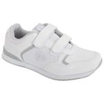 Dek Dam/Dam Lady Skipper Touch Fastening Trainer-Style Bo White 7 UK