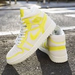 Women’s Shoes Nike Air Jordan 1 Mid LX Off White/Yellow DA5552-107 UK 6