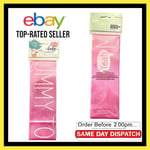 Baby Shower Party Game Mum To Be Sash Satin Pink Ready to Pop Baby Fun Mummy