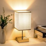 SCUXASH Touch Lamps Bedside with E27 LED Bulb Included, Bedside Lamps for Bedro
