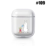 For Apple Airpods Hard Pc Case Transparent 109