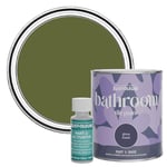 Rust-Oleum Green Water-Resistant Bathroom Tile Paint in Gloss Finish - Jasper 750ml