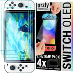 Screen protectors bundle for Nintendo switch OLED console 2021 model - 4 Pack