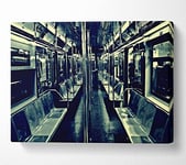 New York City Train Canvas Print Wall Art - Small 14 x 20 Inches