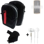 Shoulder bag / holster + earphones for Cubot Pocket Belt Pouch Case