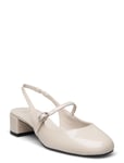 Mango Heeled Skor Badskor With Buckle Kräm