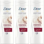 Dove Body Love Intense Care Lotion for very dry skin 250ml, Pack of 3 