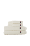 Lexington - Handduk Cotton/Lyocell Structured Terry Towel White 70x130 cm - Vit - 70X130