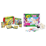 CRAYOLA Silly Scents Scented Colouring Tools Tub Bundle with over 50 pieces & 93020 "Colour n Style Unicorn Craft Kit